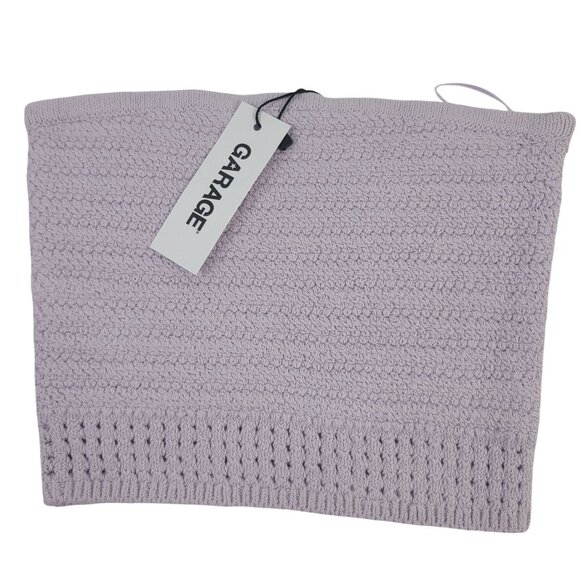 Garage Tops - NWT Garage Bandeau Crochet Tube Top Orchid Petal Sz XS Cotton Blend